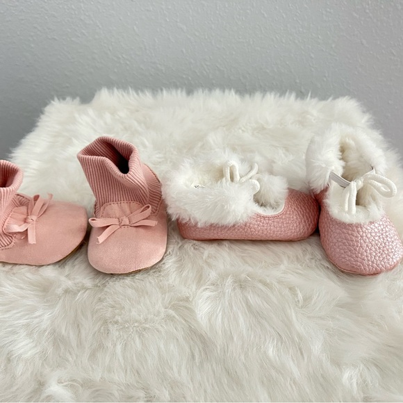 New Baby boots, 2 pairs. Pink sizes about 3m to 9months - Picture 4 of 4